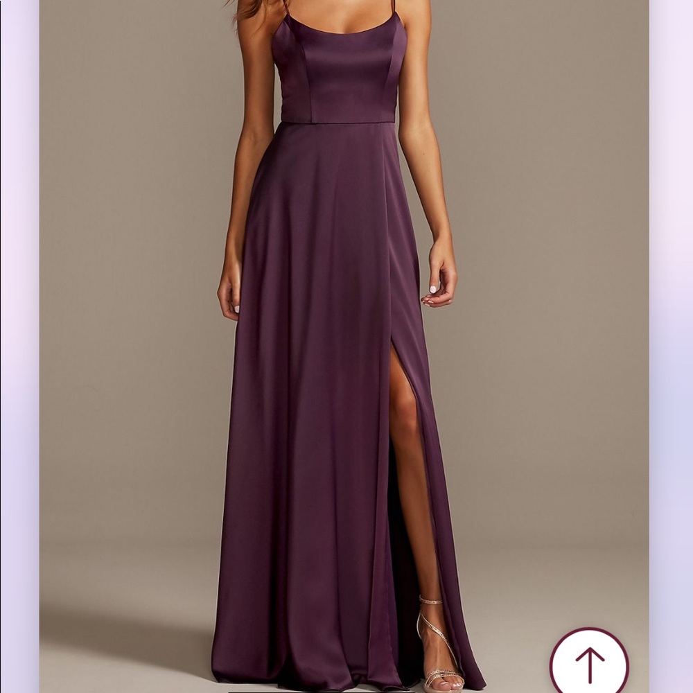 Plum/Eggplant Dress Size 8 Davids Bridal